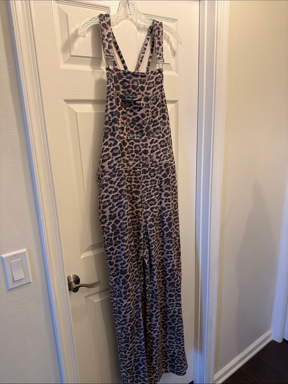 Leopard Print Halter Maxi overalls